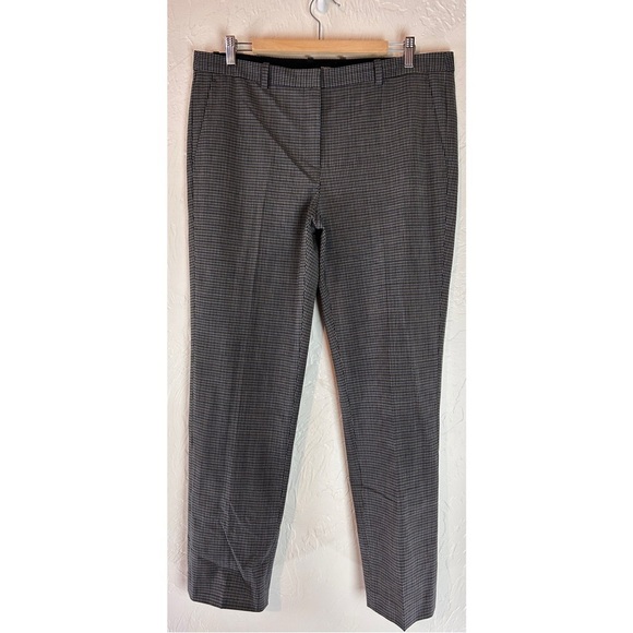 Theory Heartsdale Clasic Check Wool Blend Trouser Pants Workwear Office, size 12 - Picture 3 of 9